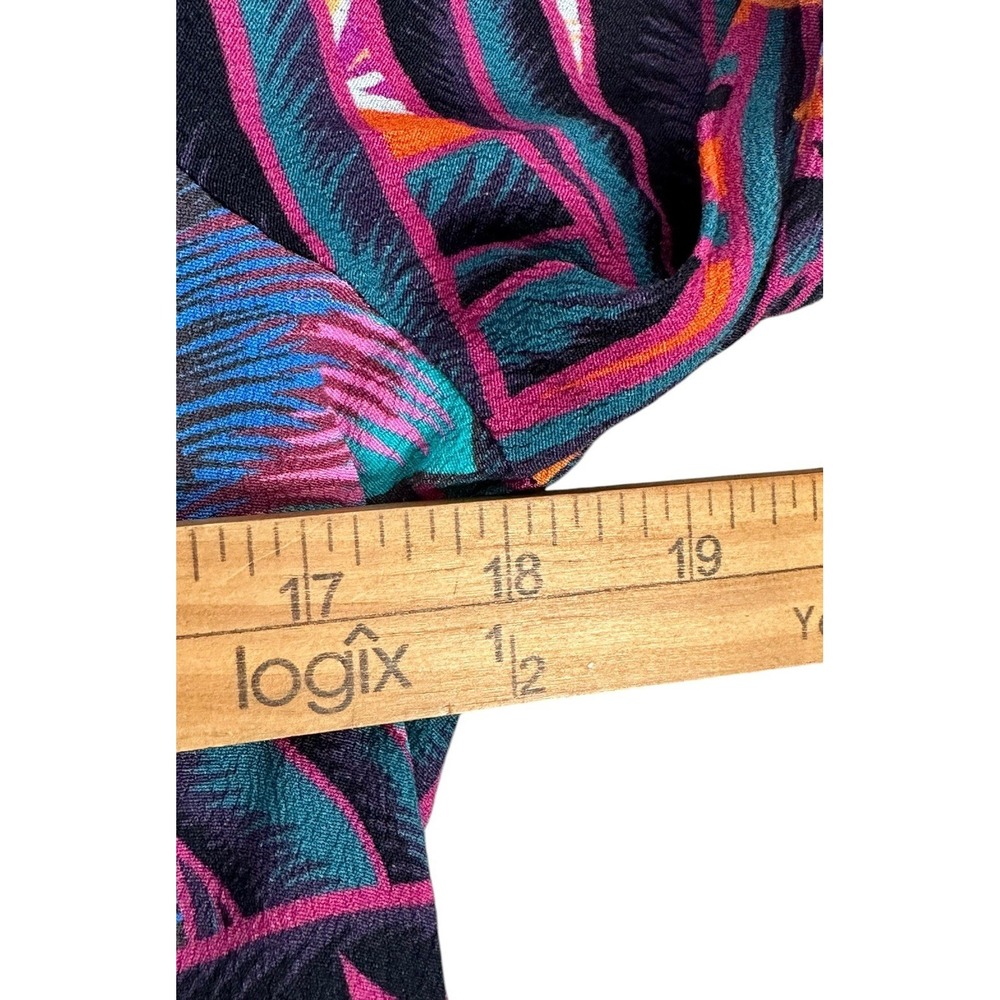Mara Hoffman Herbarium Swing Dress Persimmon Abstract Print Long Sleeve Sz  S - Picture 11 of 16